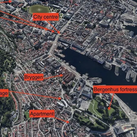 Apartment King Bed - Renovated 2024 - 2br Behind Bryggen Bergen